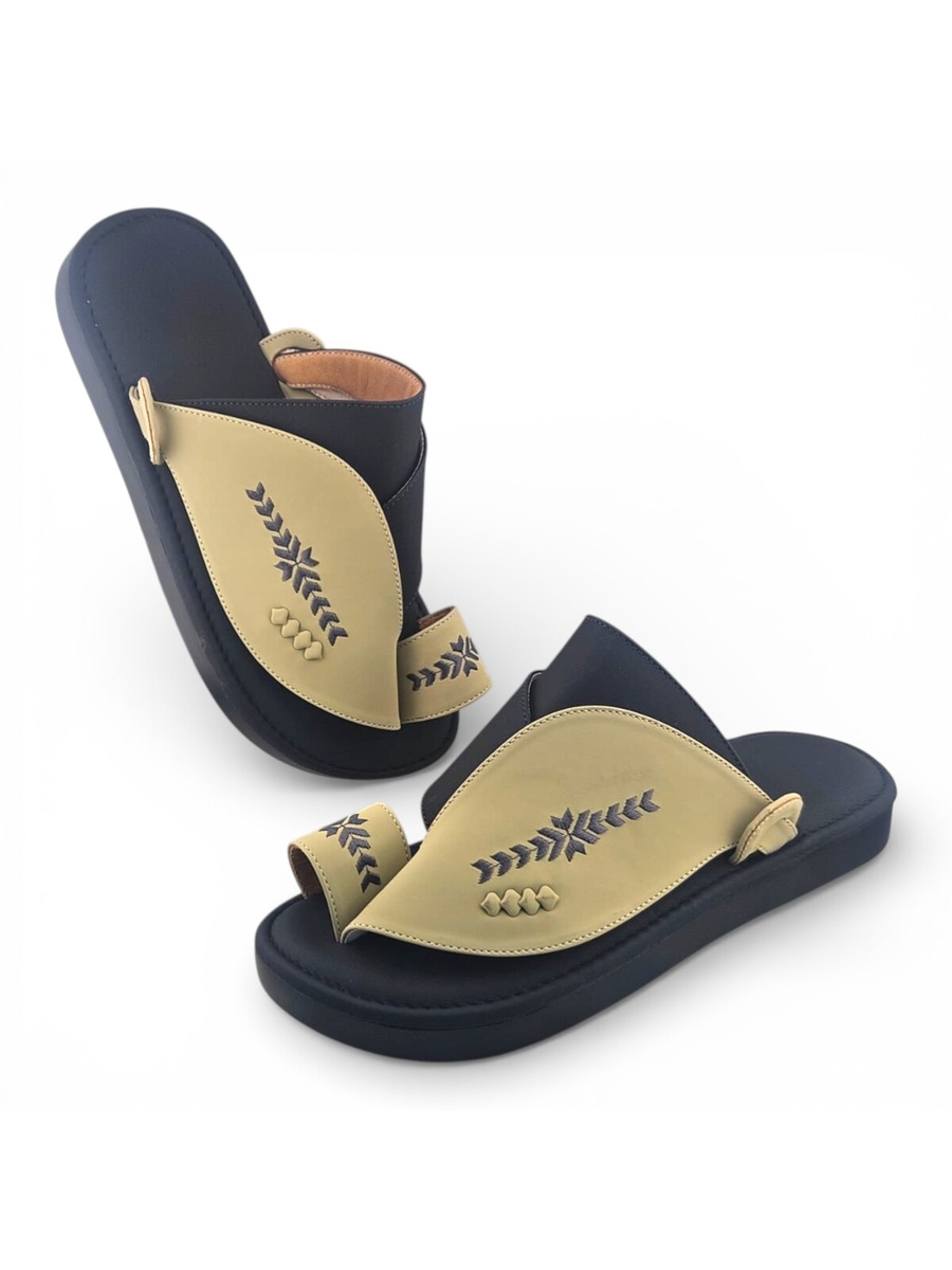 Multi-Color Embroidered Arabic Sandals
