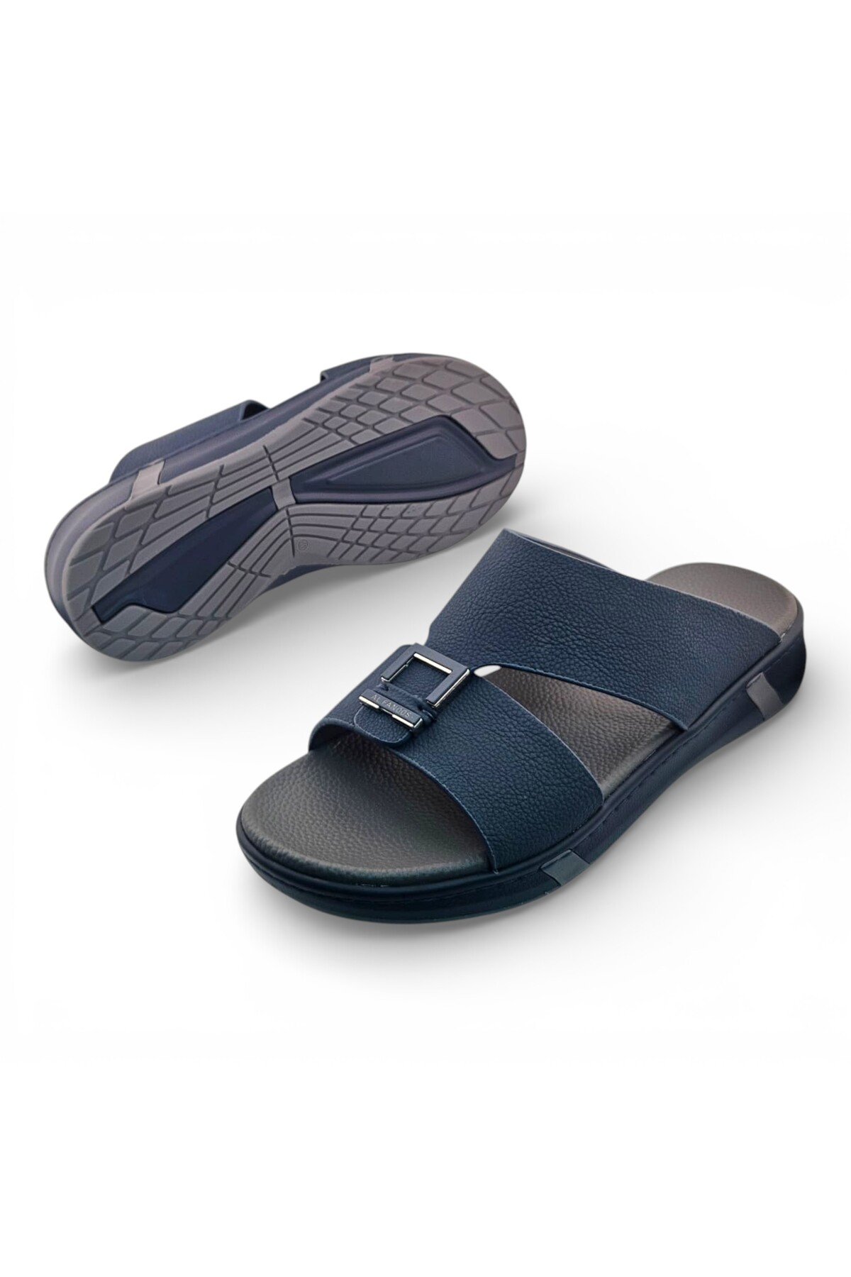 Men Navy Blue Casual Comfort Sandals