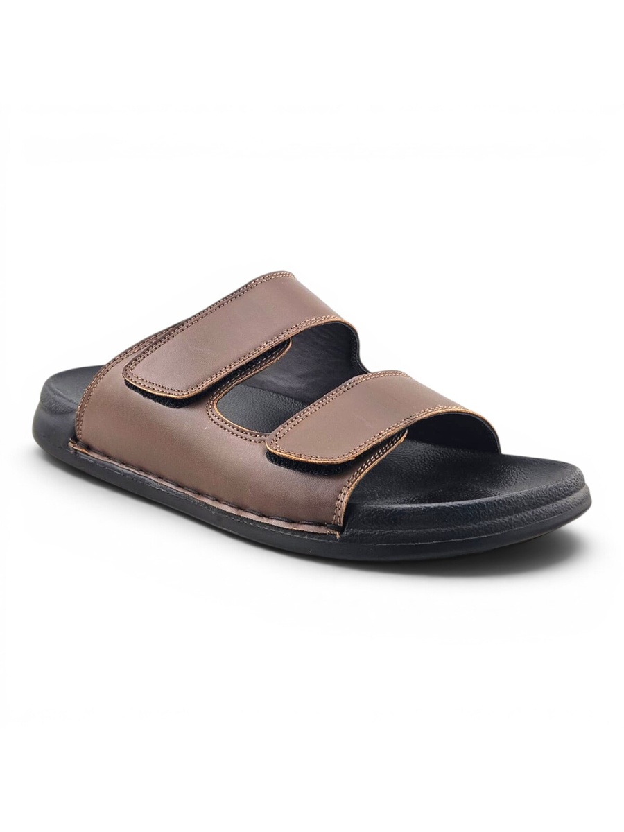 Men Brown Adjustable Comfort Sandals
