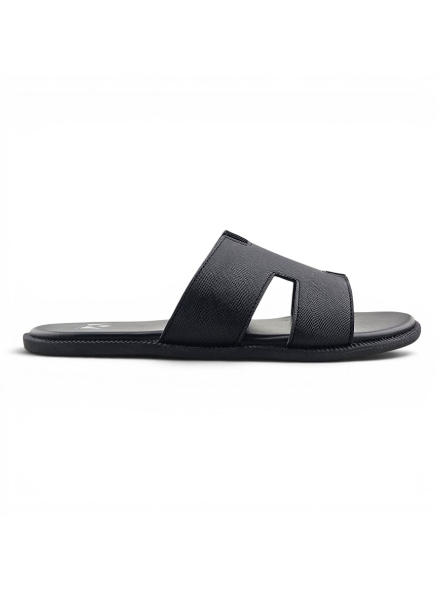 Black Open Toe Casual Sandals