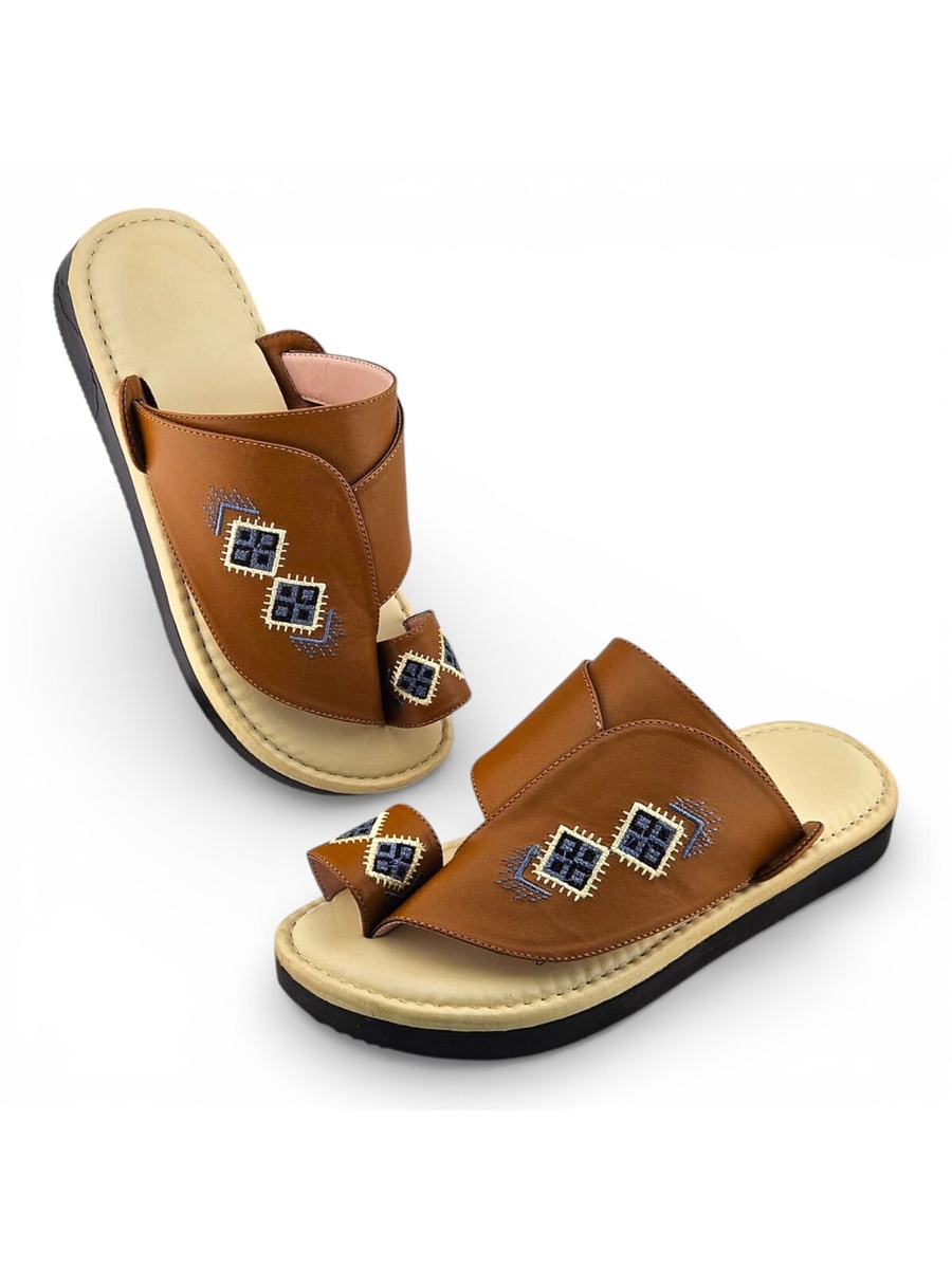 Multi-Color Embroidered Arabic Sandals