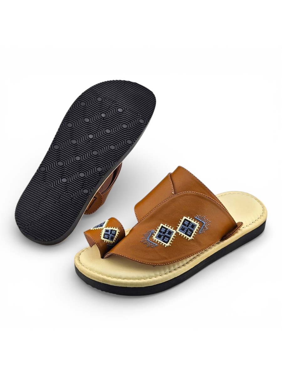 Multi-Color Embroidered Arabic Sandals