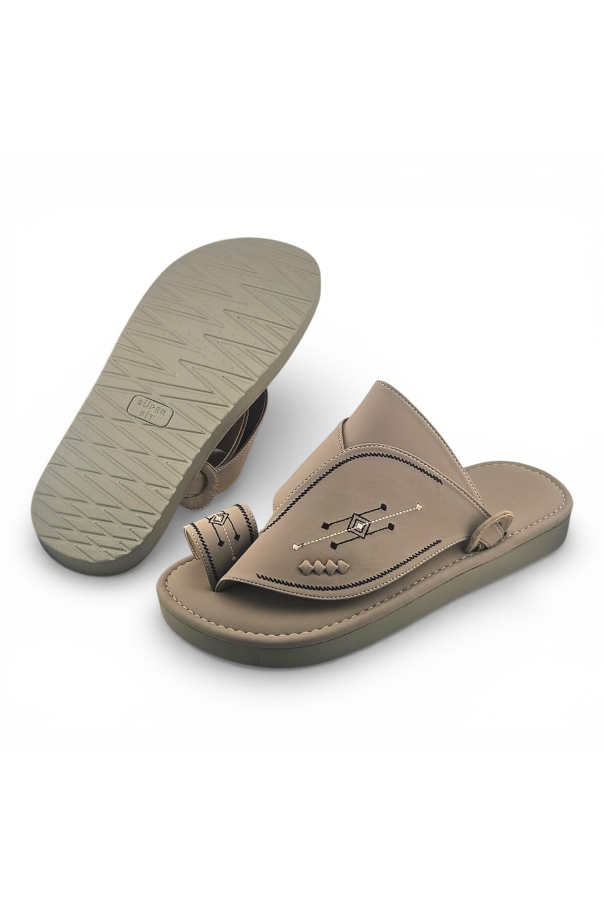 Silver Embroidered Arabic Sandals