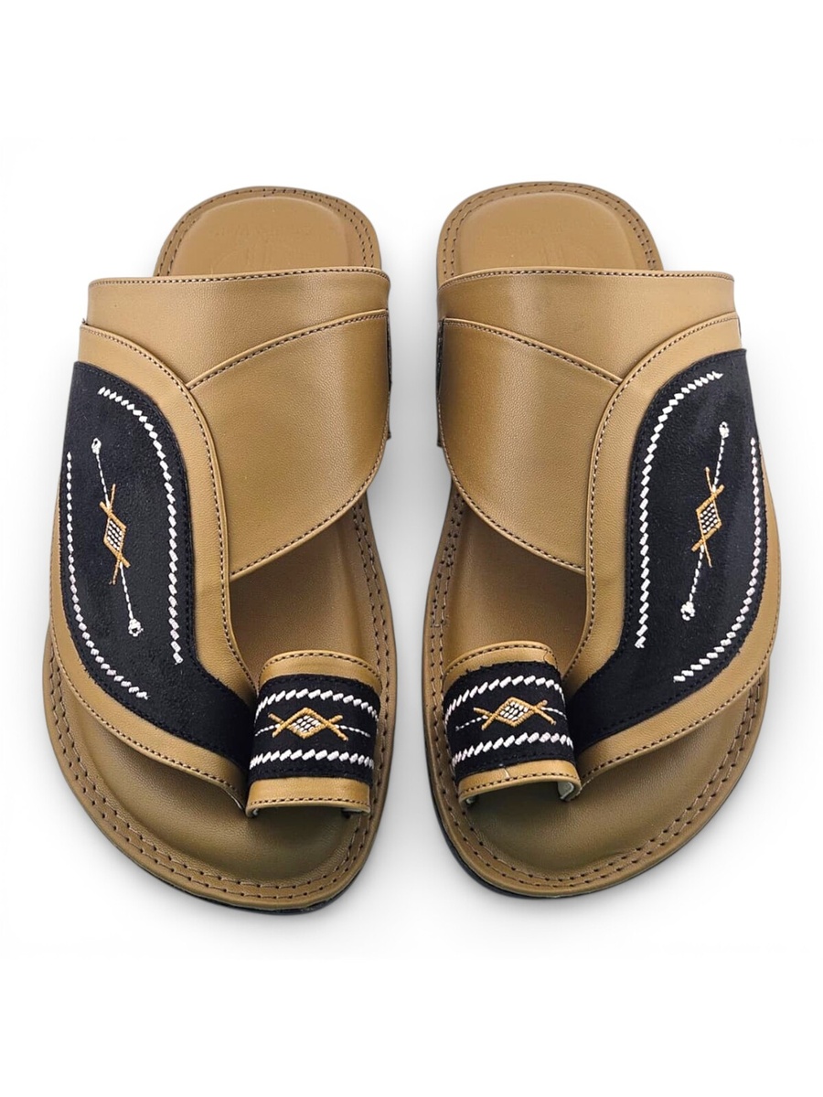 Multi-Color Embroidered Arabic Sandals