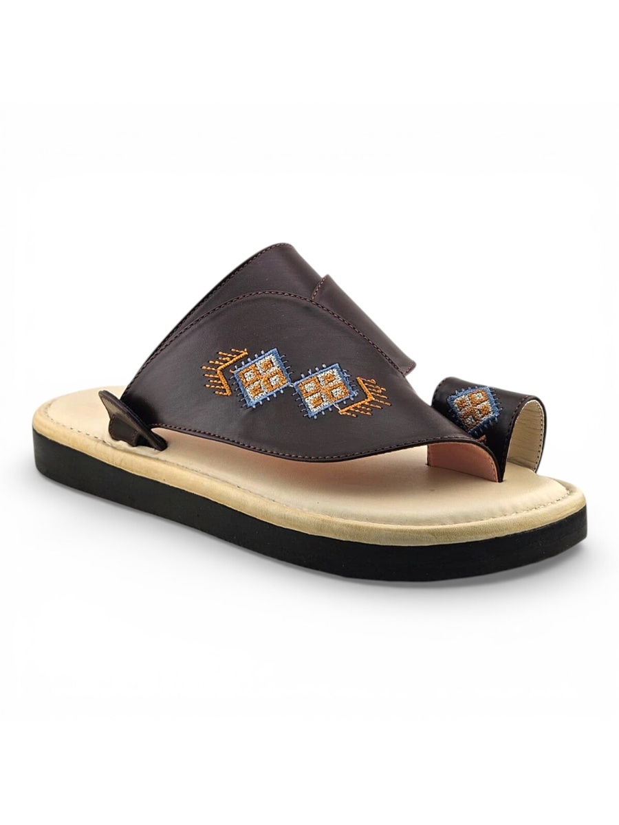 Multi-Color Embroidered Arabic Sandals