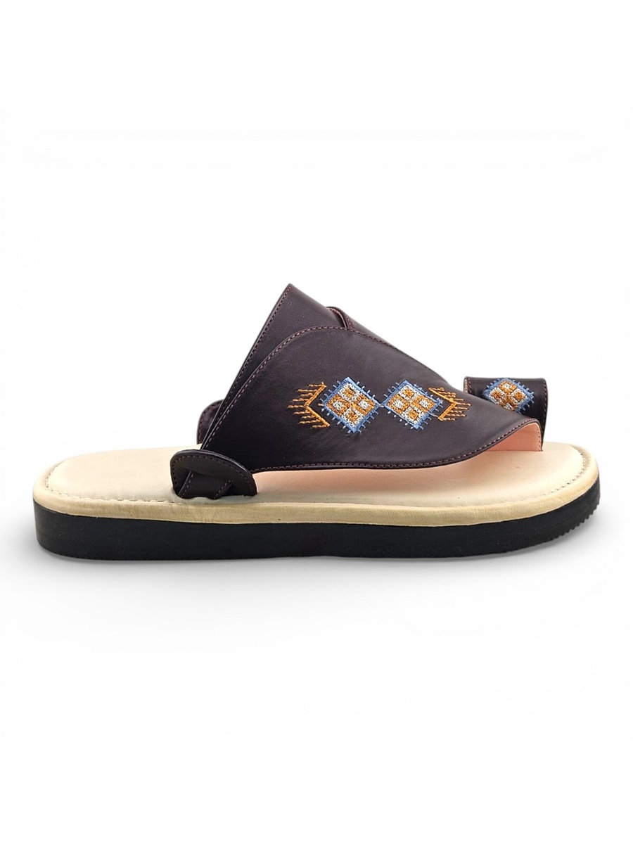 Multi-Color Embroidered Arabic Sandals