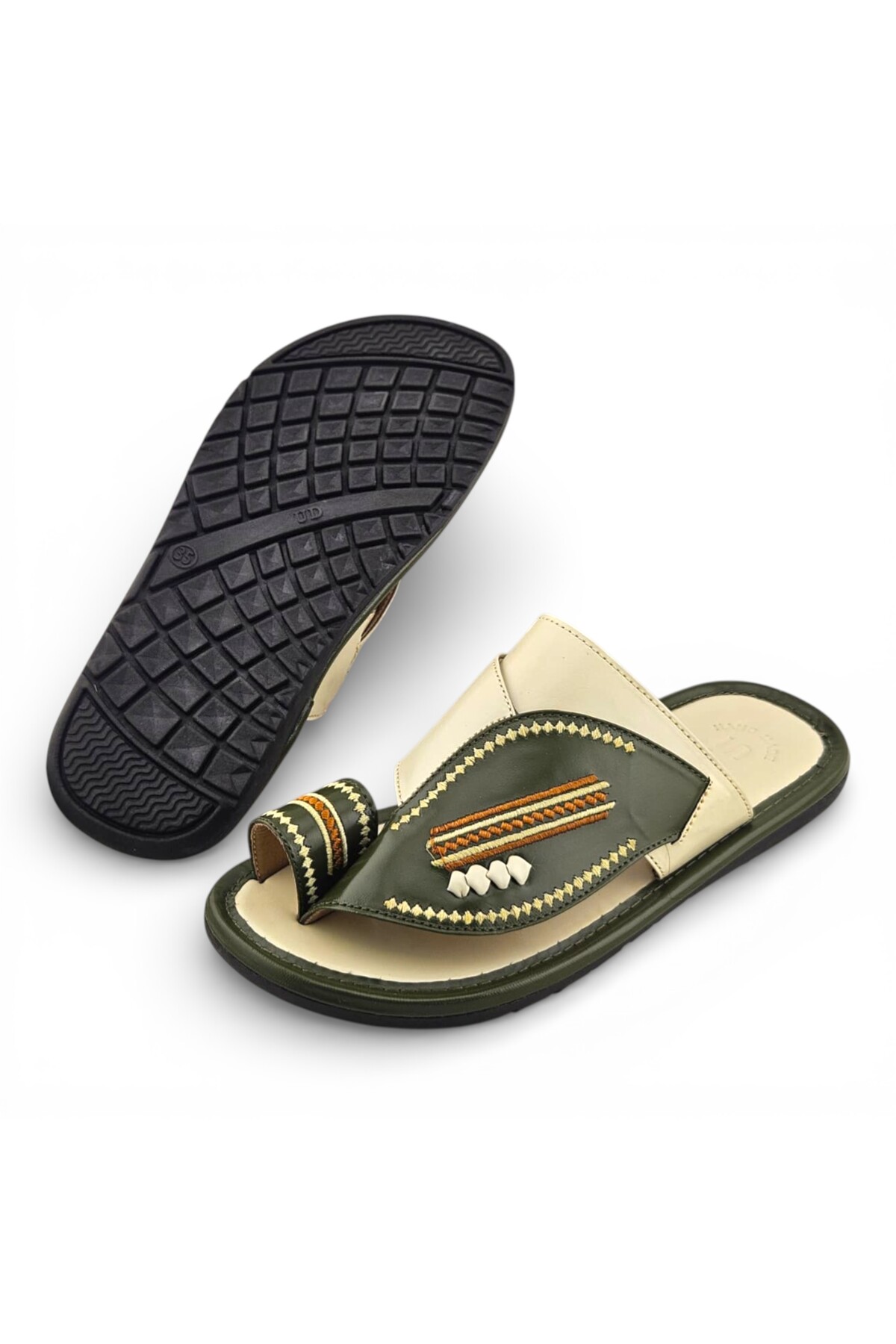 Boys Embroidered Toe-Loop Sharqi Arabic Sandals