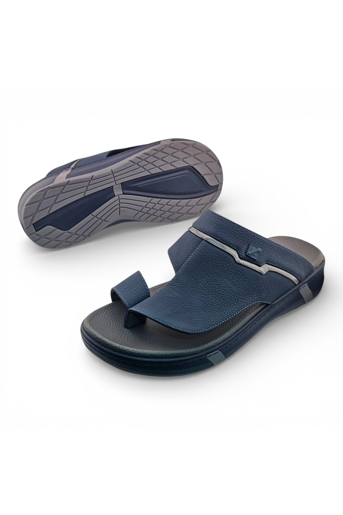 Men Navy Blue Casual Sandals