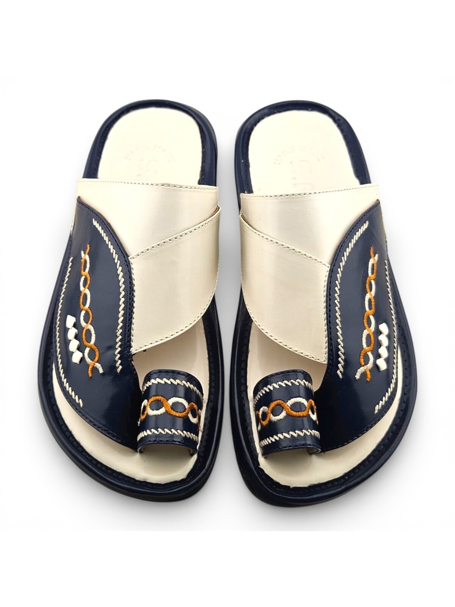 Boys Embroidered Toe-Loop Sharqi Arabic Sandals