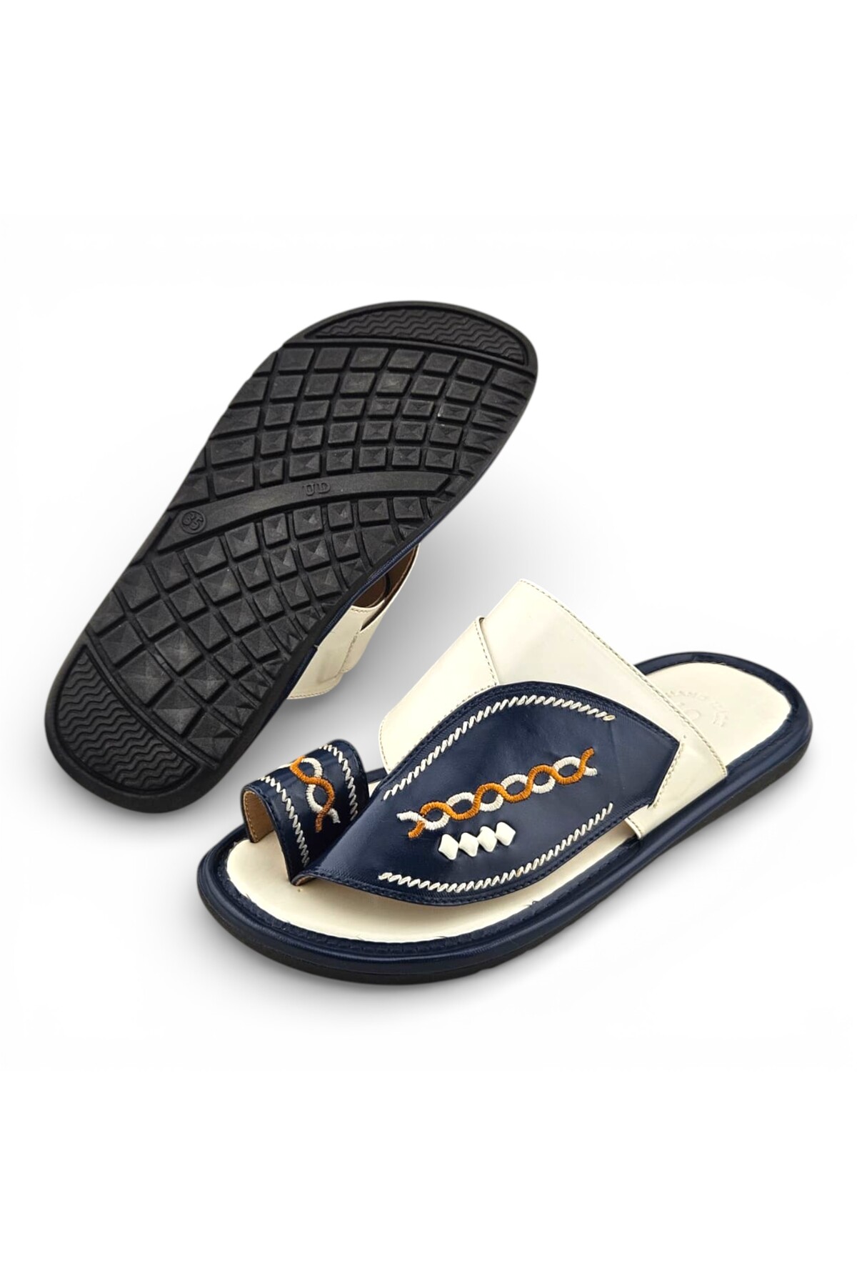 Boys Embroidered Toe-Loop Sharqi Arabic Sandals