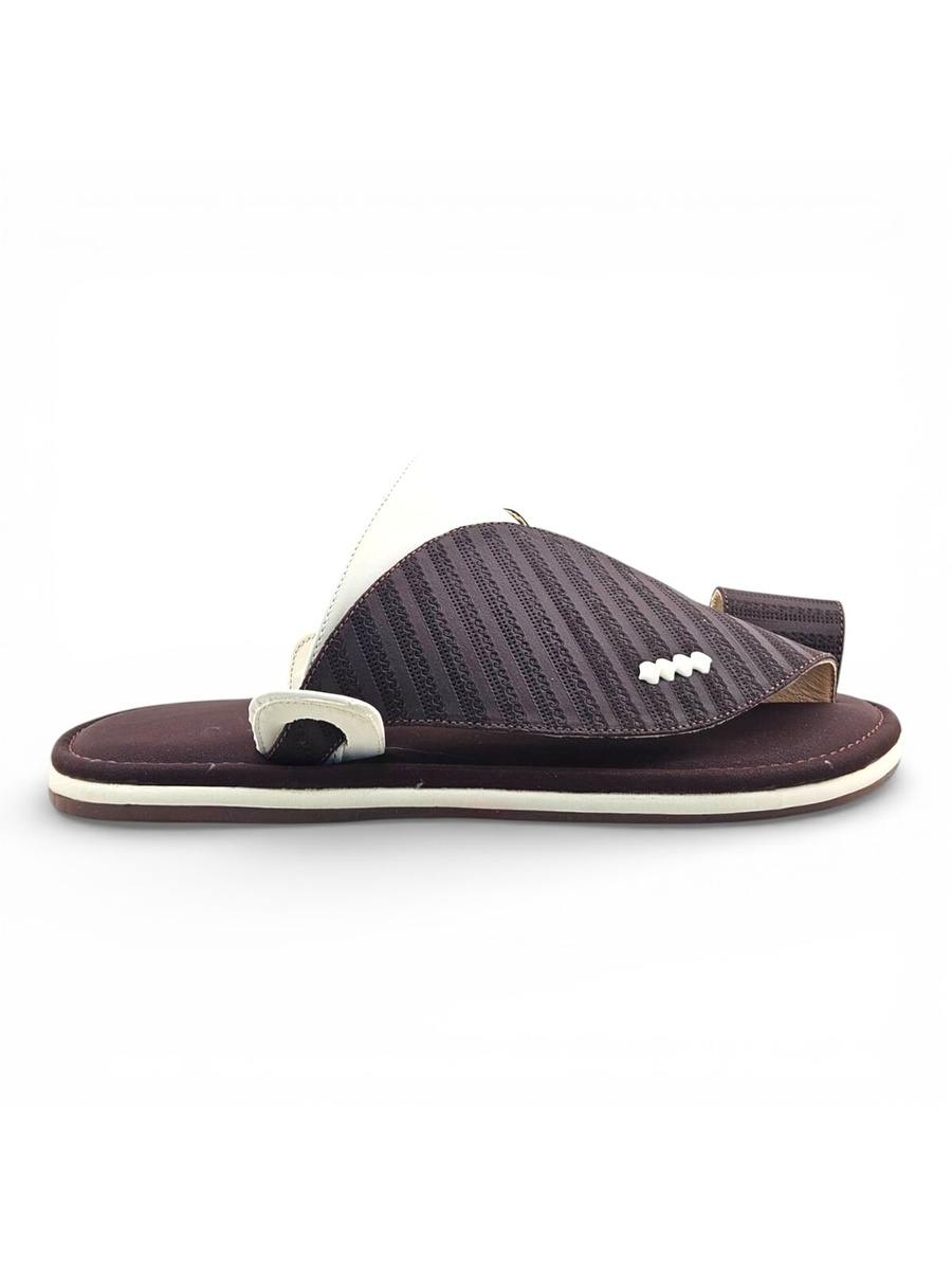 Brown Men Arabic Sandals Eastern Footwear