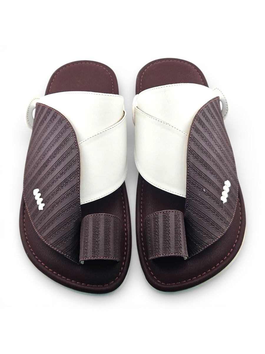 Brown Men Arabic Sandals Eastern Footwear