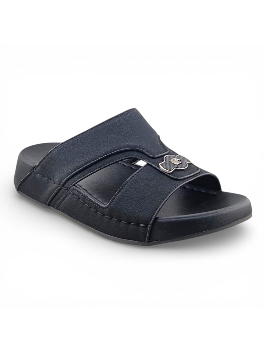 Men Black Comfort Slide Sandals