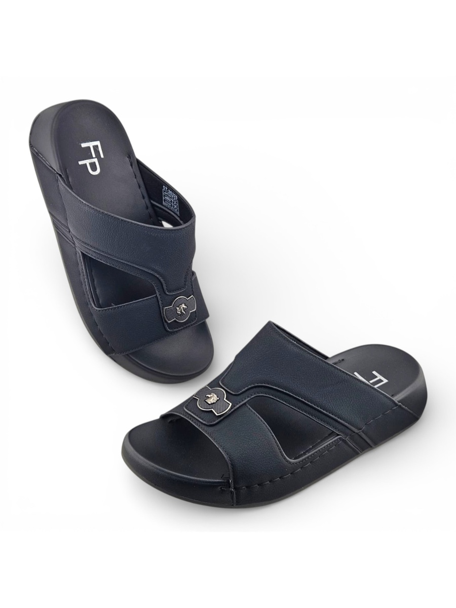 Men Black Comfort Slide Sandals