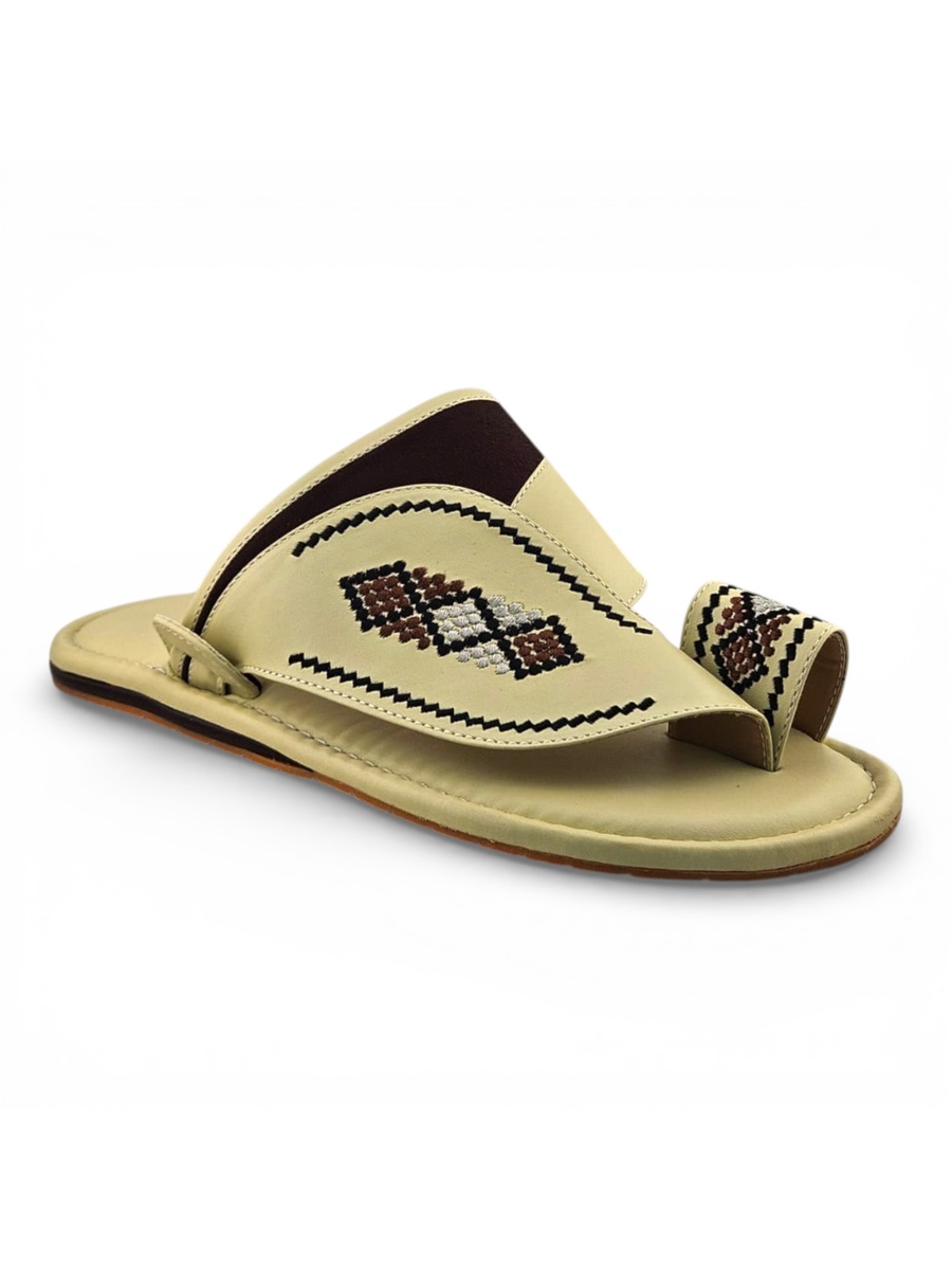 Men Multi-Color Embroidered Arabic Sandals