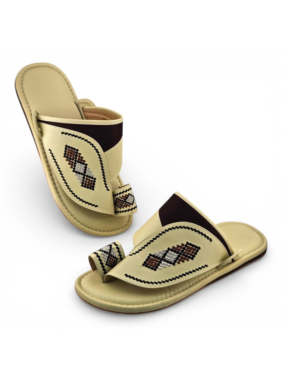 Men Multi-Color Embroidered Arabic Sandals