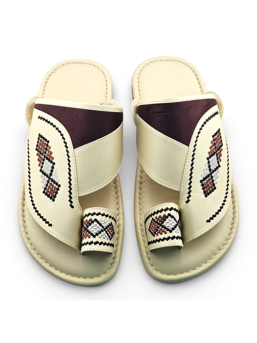 Men Multi-Color Embroidered Arabic Sandals