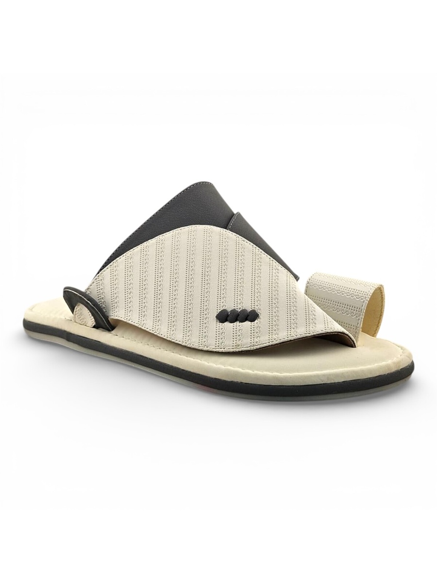 Men Classic White Arabic Sandals - Comfort Fit
