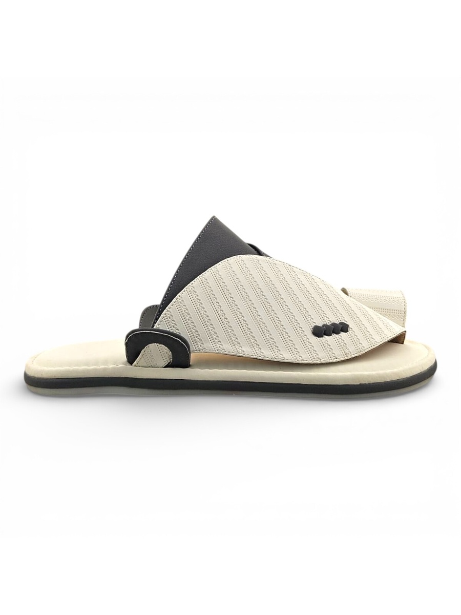 Men Classic White Arabic Sandals - Comfort Fit