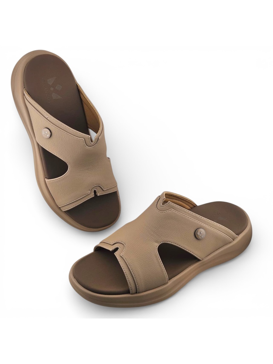 Men Beige Casual Comfort Sandals