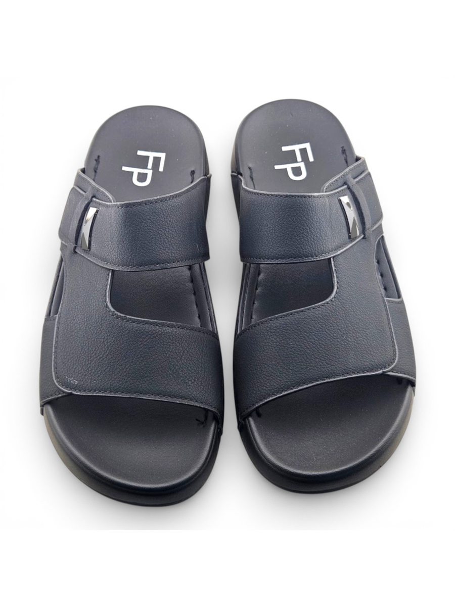Men Black Comfort Slide Sandals