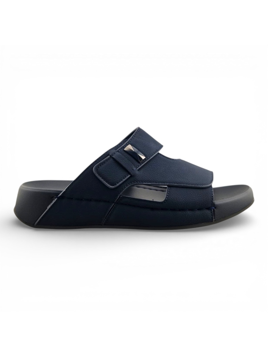 Men Navy Blue Comfort Sandals - Casual Slip-On Style