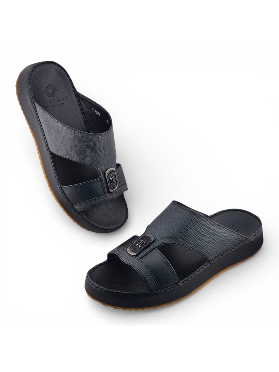 Premium Black Men Comfort Sandals