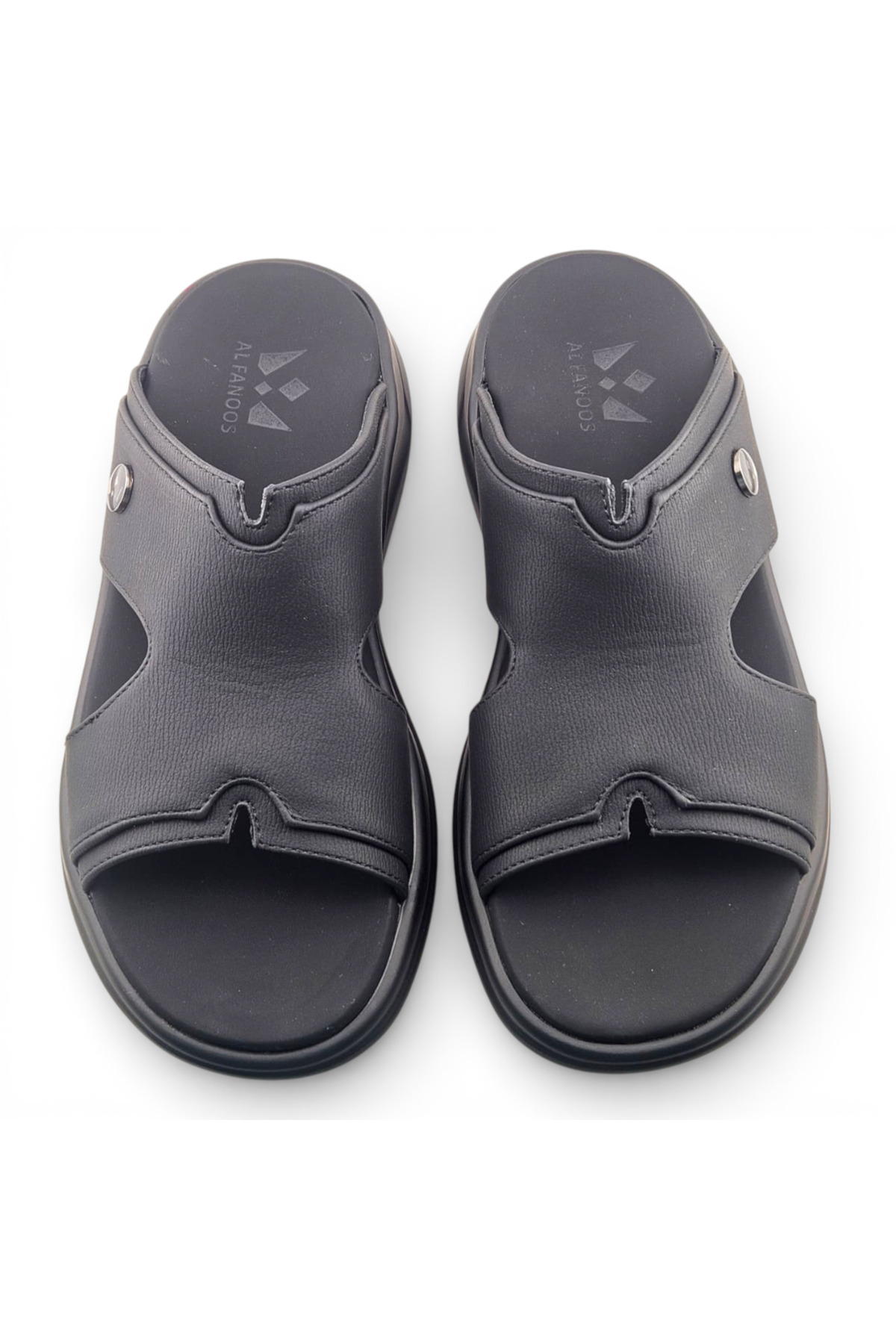 Men Black Comfort Slide Sandals - Casual and Stylish