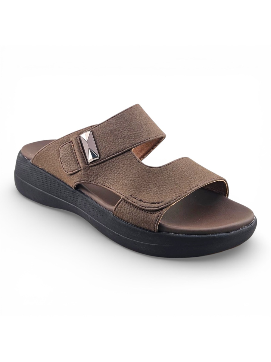 Men Coffee Brown Comfort Sandals