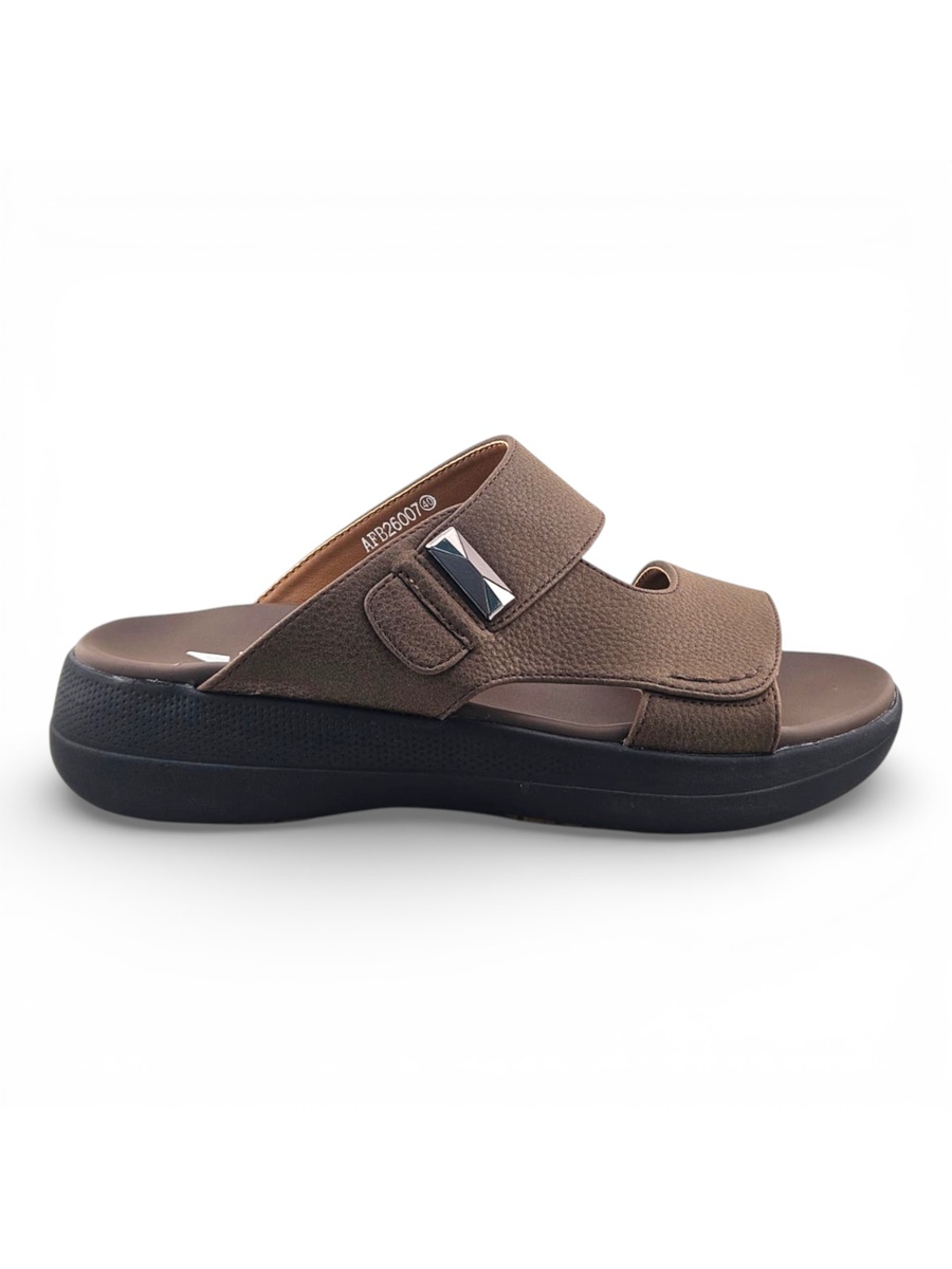 Men Coffee Brown Comfort Sandals