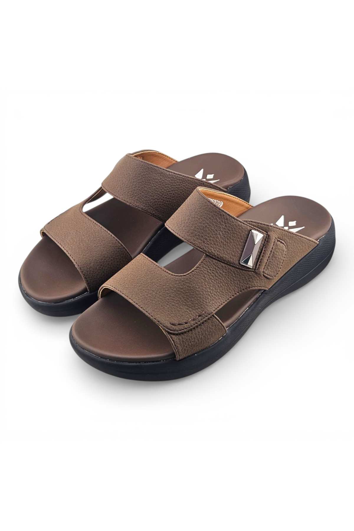 Men Coffee Brown Comfort Sandals