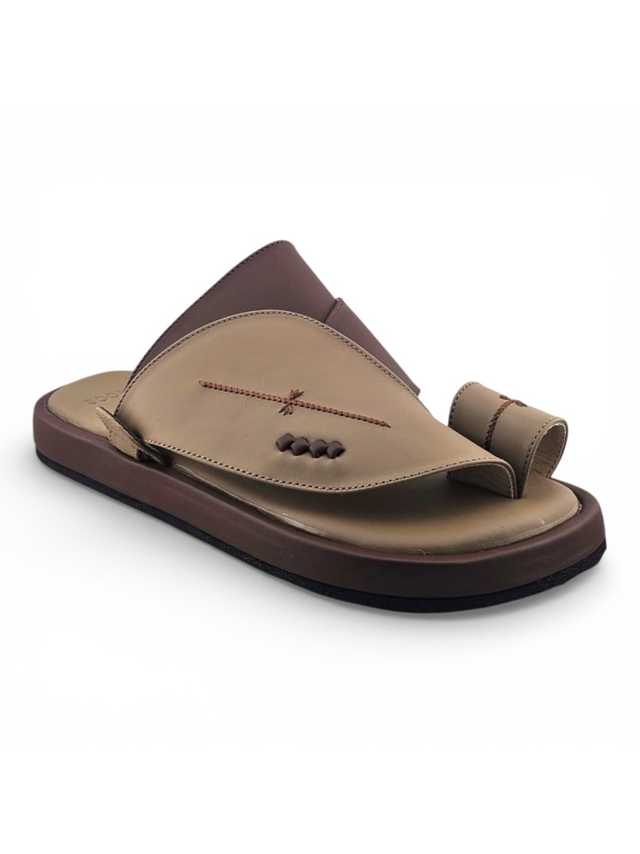 Men Beige Comfort Sandals - Casual Thobe Footwear