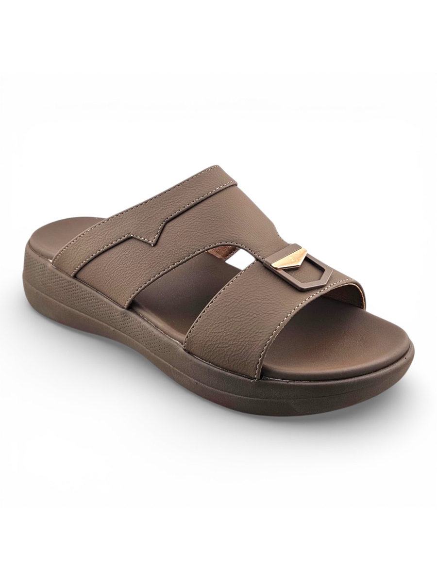 Men Khaki Casual Sandals - Comfortable Slip-On Design