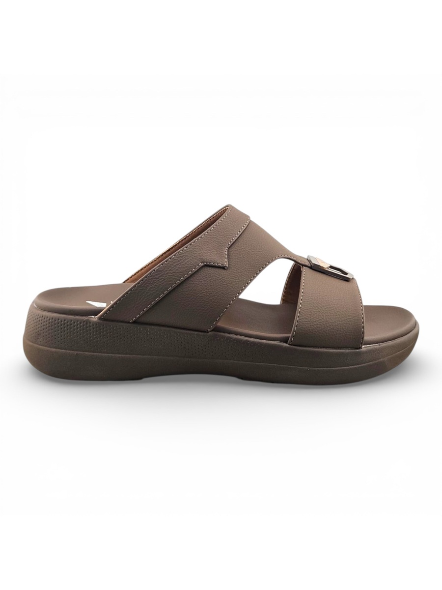Men Khaki Casual Sandals - Comfortable Slip-On Design