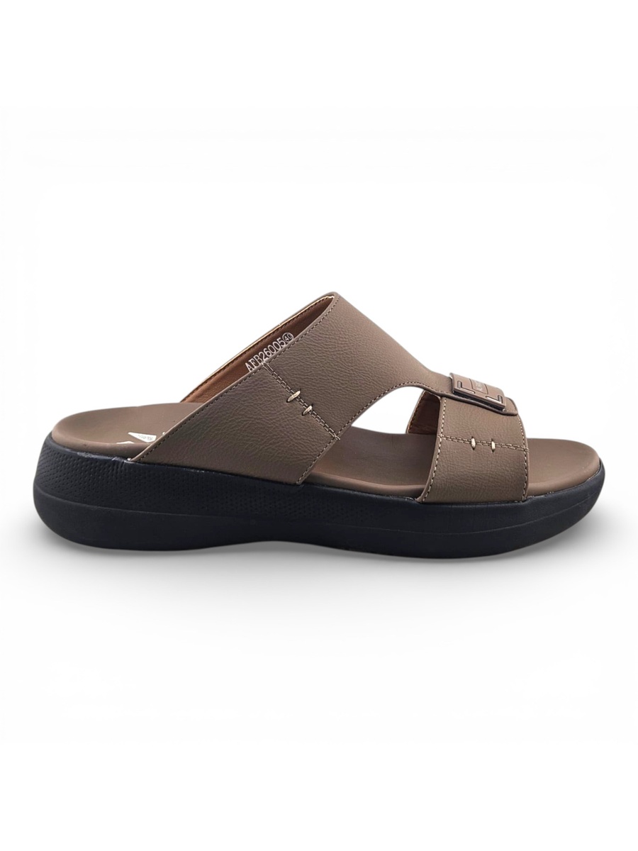 Men Khaki Comfort Slide Sandals
