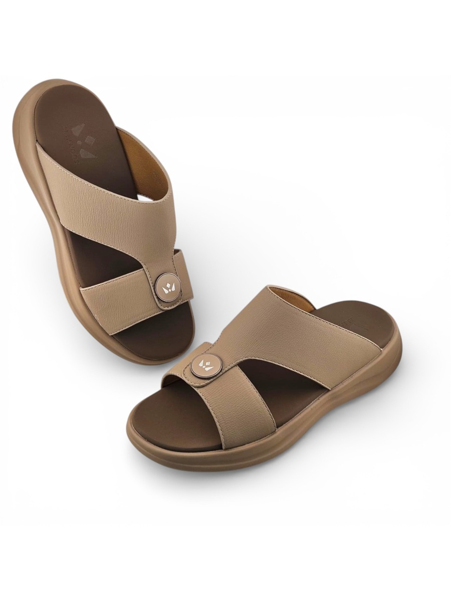 Men Beige Casual Comfort Sandals