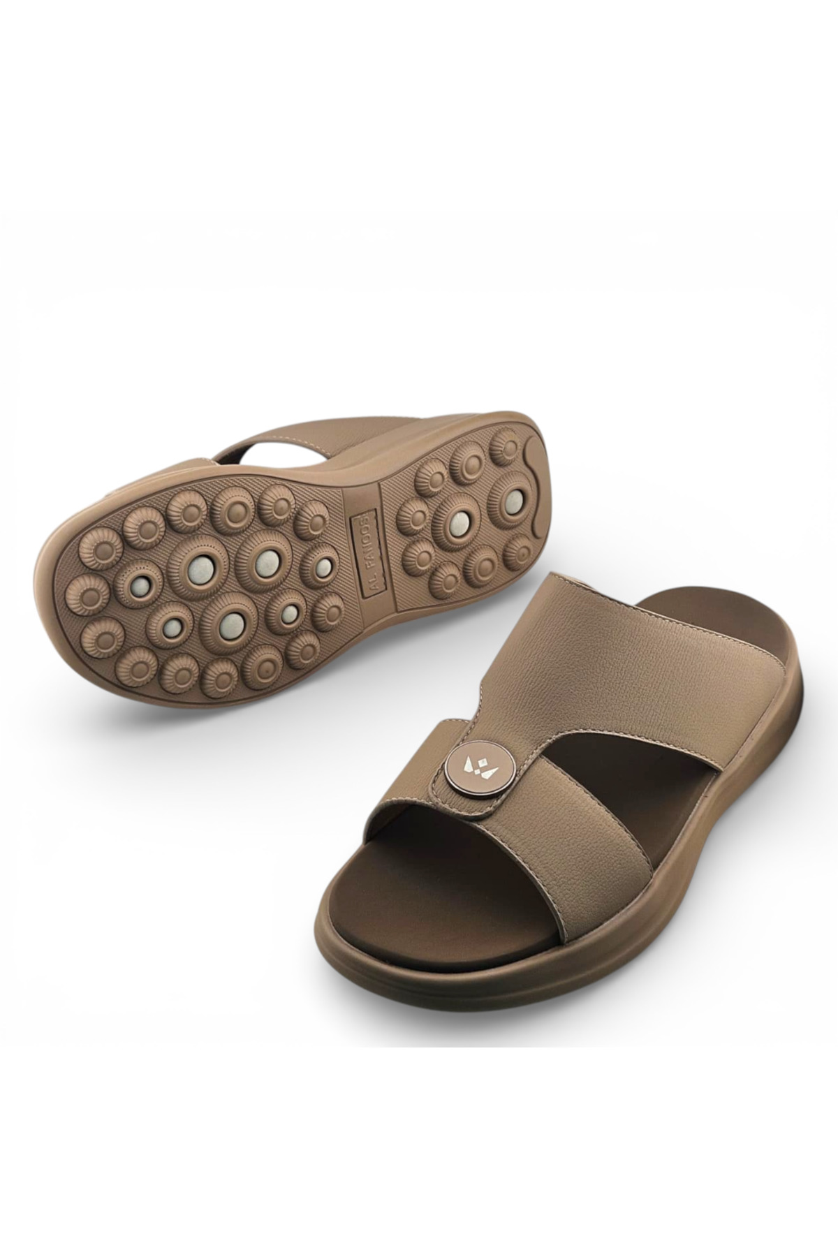 Men Beige Casual Comfort Sandals