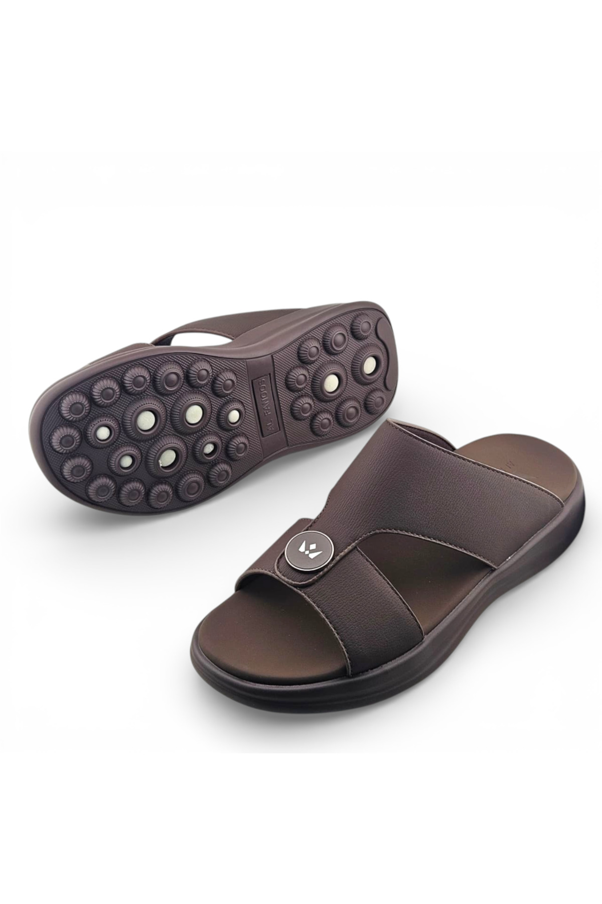 Men Coffee Brown Casual Sandals Comfort