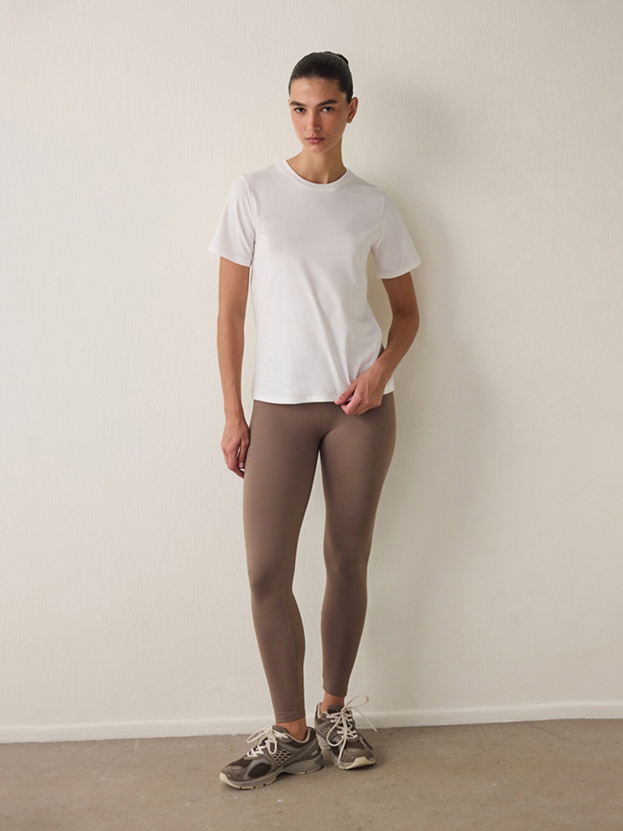 White Cotton Basic Regular Fit T-Shirt