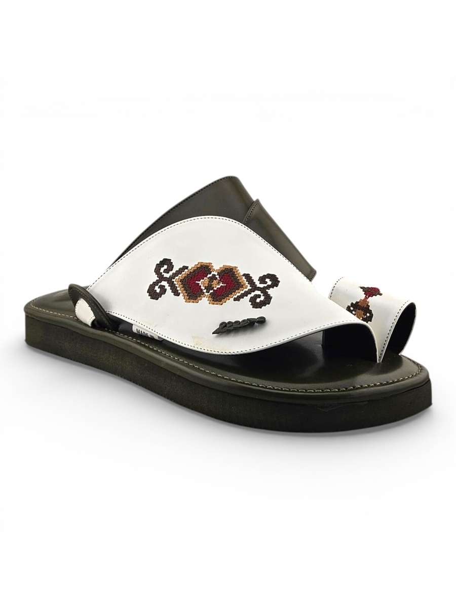 Men Multi-Color Embroidered Arabic Sandals