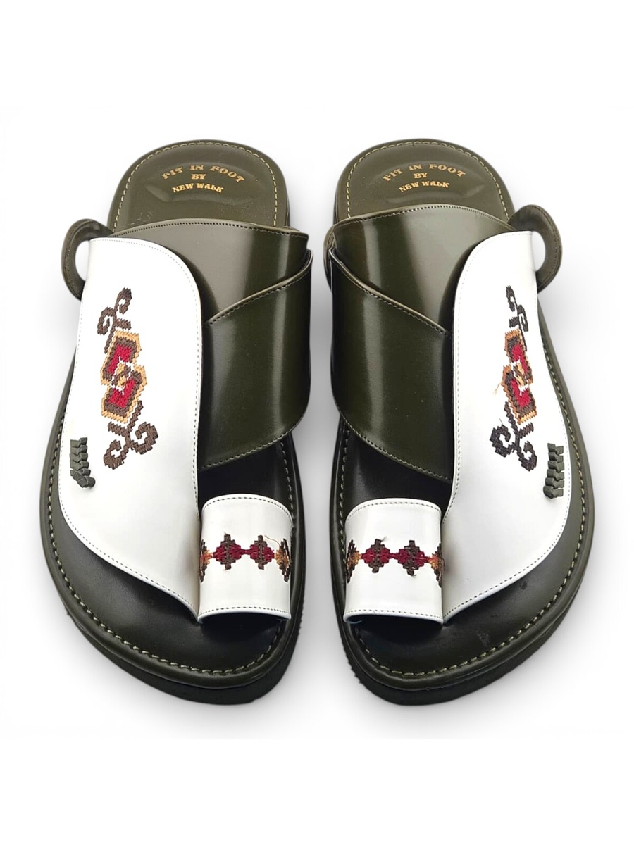 Men Multi-Color Embroidered Arabic Sandals