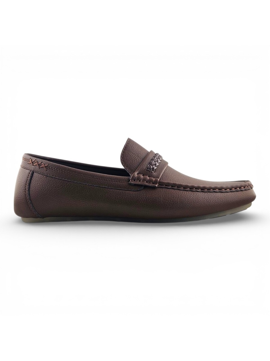 Men Coffee Brown Loafers - Stylish Casual Moccasins