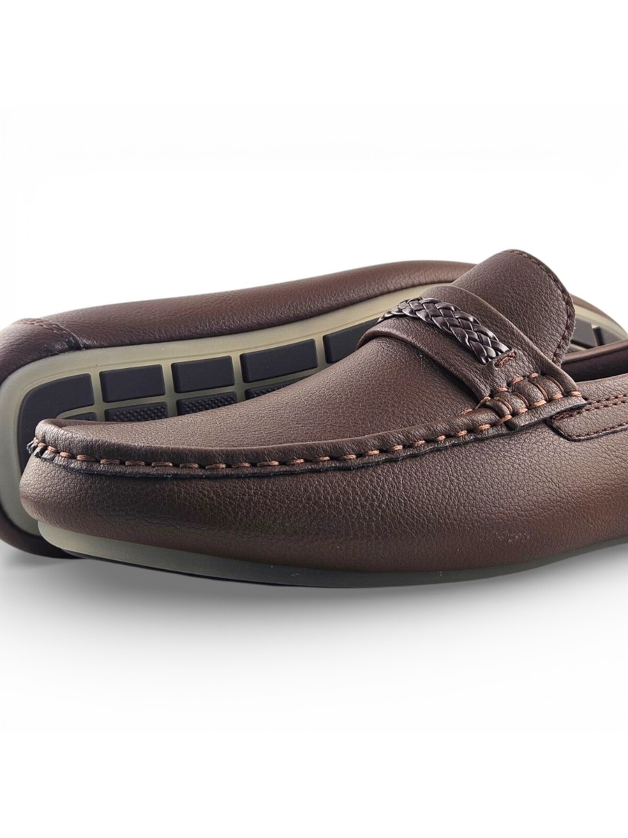 Men Coffee Brown Loafers - Stylish Casual Moccasins