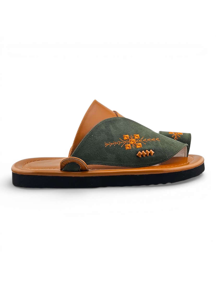 Multi-Color Embroidered Casual Sandals