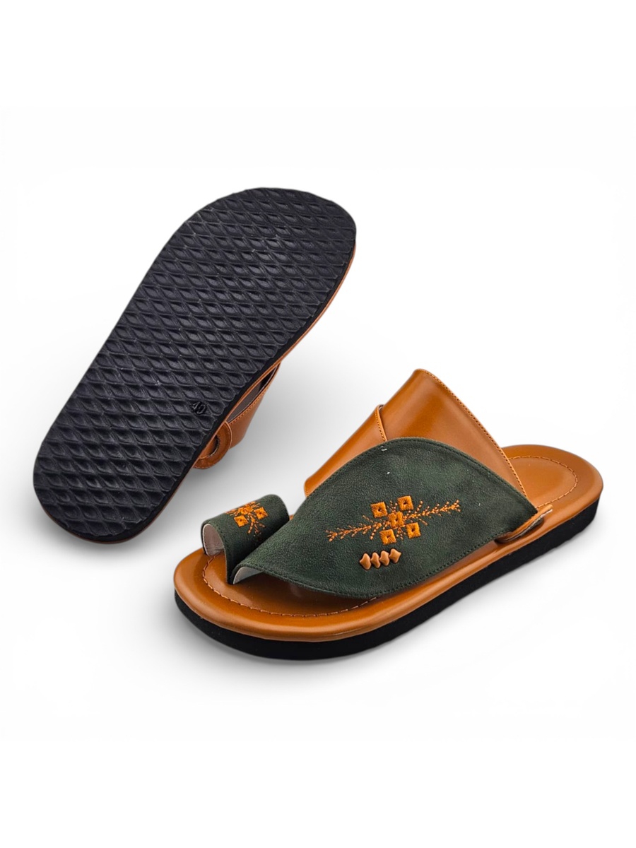 Multi-Color Embroidered Casual Sandals