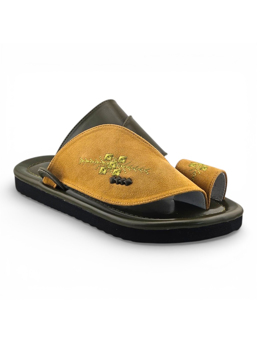 Multi-Color Embroidered Casual Sandals