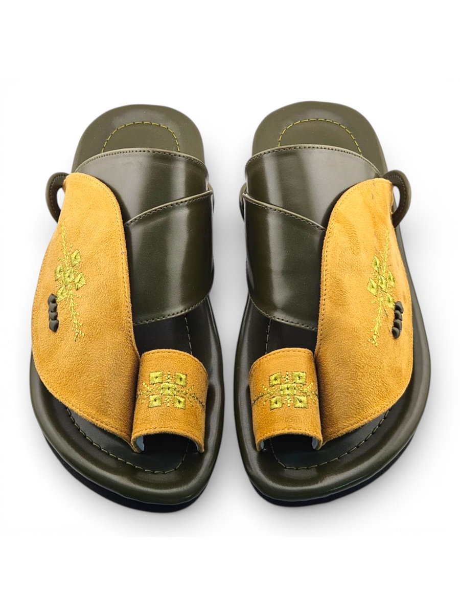 Multi-Color Embroidered Casual Sandals
