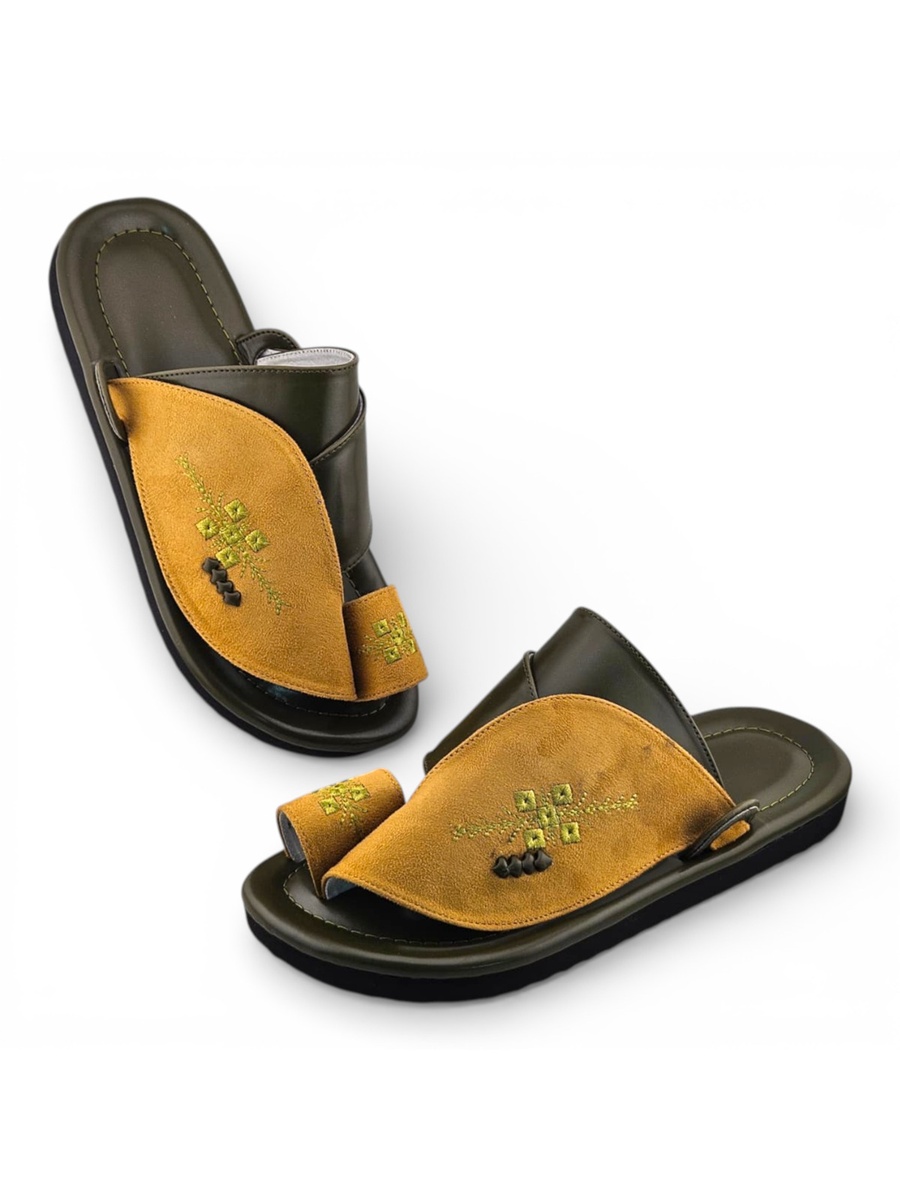 Multi-Color Embroidered Casual Sandals