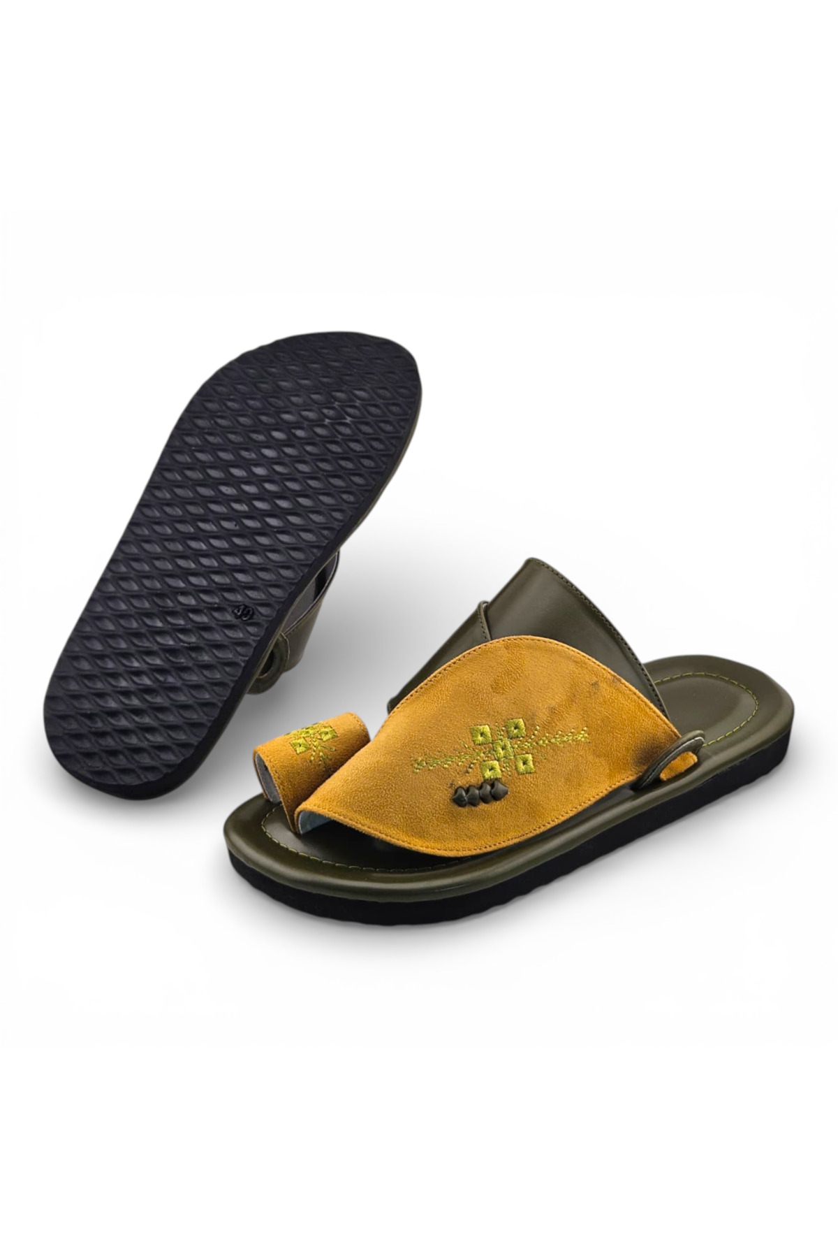 Multi-Color Embroidered Casual Sandals