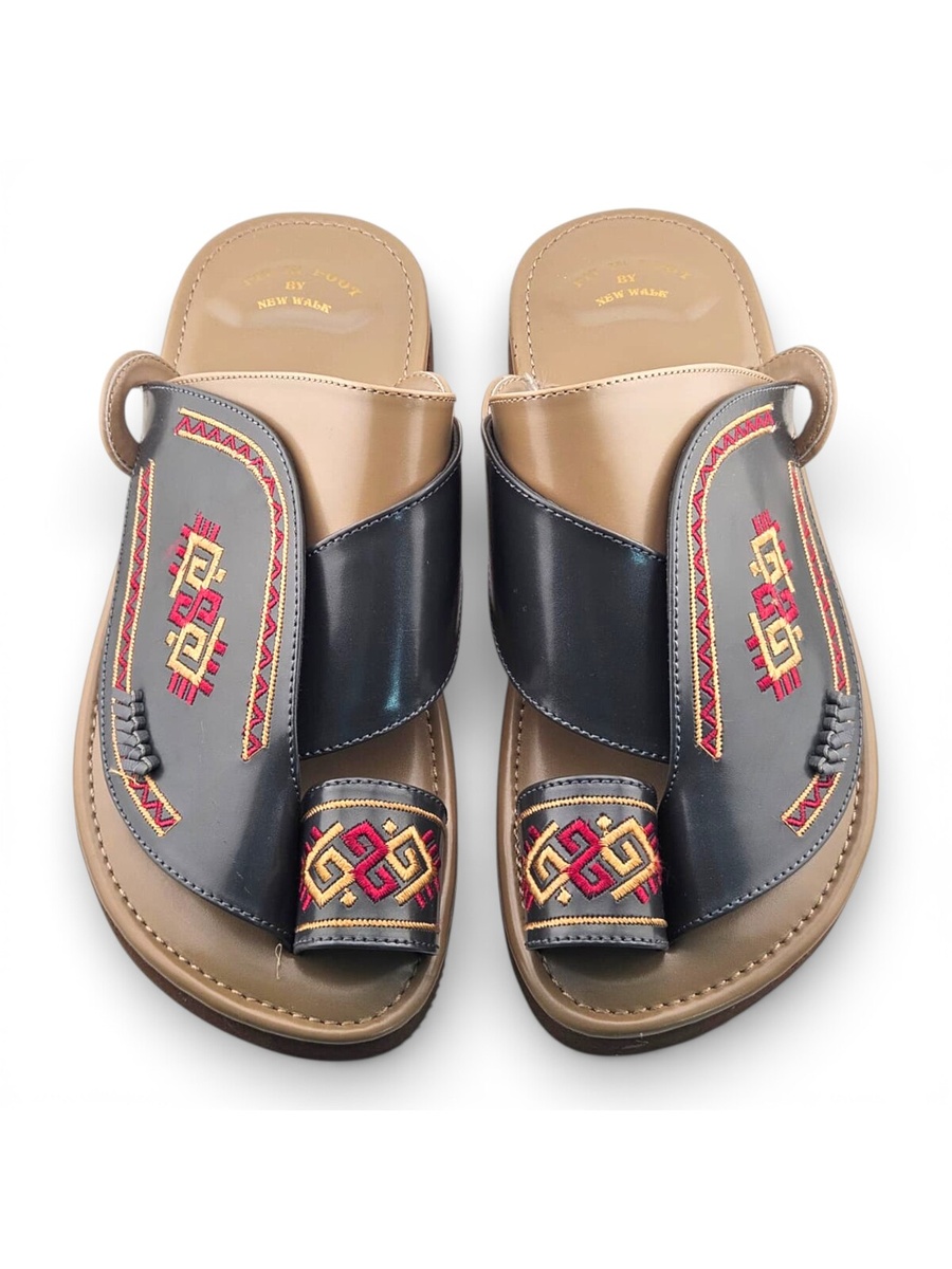 Men Multi-Color Embroidered Arabic Sandals